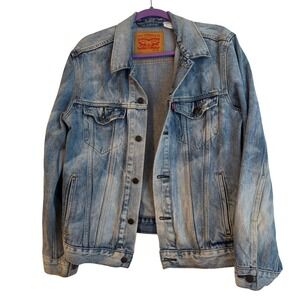 Levi's Denim Jean Jacket Vintage Y2K Vibes Unisex Medium Wash Long Sleeve Pocket